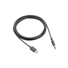 HP Poly Cable adaptador de audio Poly Voyager Surround 80/85 UC de 3,5 mm, SKU 9C6M4AA. Adaptador de audio de alta calidad para auriculares.