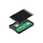 QNAP QDA-UMP4 caja externa para unidad de estado sólido SSD de 2.5 pulgadas en color negro