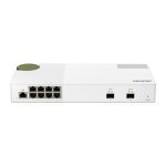 QNAP QSW-M2108-2S switch gestionado L2 con puertos 2.5G Ethernet en color gris, modelo SKU QSW-M2108-2S