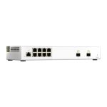 QNAP QSW-M2108-2S switch gestionado L2 con puertos 2.5G Ethernet en color gris, modelo SKU QSW-M2108-2S
