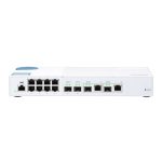 Switch gestionado L2 QNAP QSW-M408-2C con puertos 10G Ethernet (100/1000/10000) en color blanco