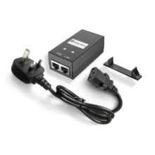 QuWireless adaptador e inyector de PoE modelo P248U con un suministro de energía de 24V, SKU P248U