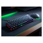 Teclado mecánico Razer Huntsman Mini para juegos con retroiluminación RGB, diseño QWERTY internacional de EE.UU. en color negro. SKU RZ03-03390200-R3M1