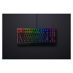 Teclado gaming Razer Blackwidow V3 Tenkeyless, USB, diseño QWERTY en inglés (EE. UU.), color negro. SKU: RZ03-03491800-R3M1