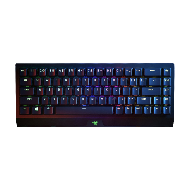 Razer BlackWidow V3 Mini HyperSpeed Teclado Gaming con Conectividad Triple Negro Imagen del teclado Razer BlackWidow V3 Mini HyperSpeed Negro para juegos, con conectividad USB, RF Wireless y Bluetooth - SKU: RZ03-03890100-R3M1