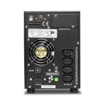 Vista frontal del Riello UPS SEP 1500, sistema de alimentación ininterrumpida de 1,5 kVA con 4 salidas AC y potencia de 1200 W - SKU SEP 1500