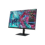 Pantalla LED Samsung S80TB de 27 pulgadas con 3840 x 2160 píxeles en resolución 4K Ultra HD, modelo LS27B800TGUXEN, color negro