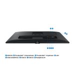 Pantalla LED Samsung S80TB de 27 pulgadas con 3840 x 2160 píxeles en resolución 4K Ultra HD, modelo LS27B800TGUXEN, color negro