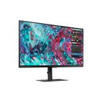 Pantalla LED Samsung S80TB de 27 pulgadas con 3840 x 2160 píxeles en resolución 4K Ultra HD, modelo LS27B800TGUXEN, color negro