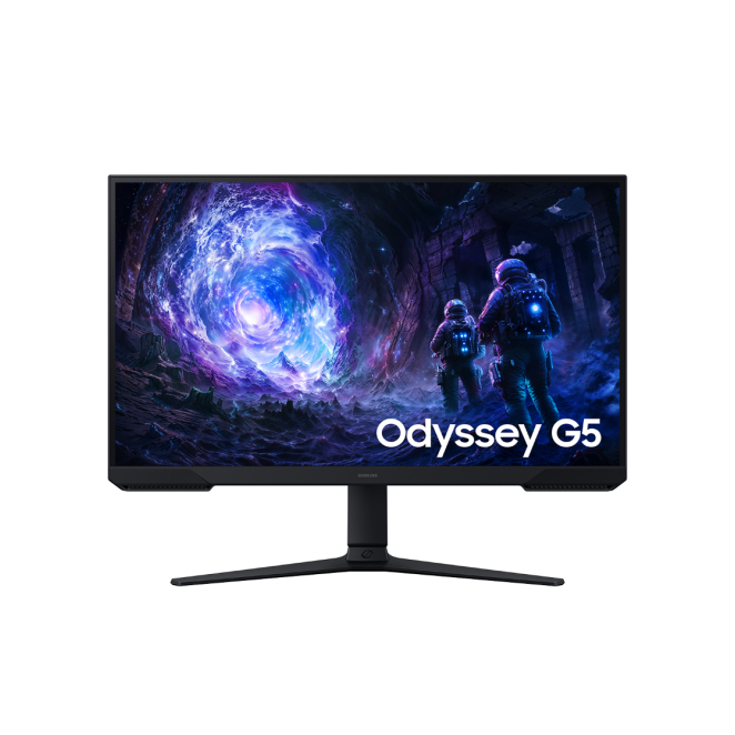 Samsung Monitor Gaming 27 pulgadas Odyssey G5 con 180Hz Plano Monitor Samsung Odyssey G5 de 27 pulgadas, resolución QHD, 180Hz, modelo LS27FG510EUXEN