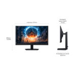 Monitor Samsung G60F para PC de 27 pulgadas, resolución 2560 x 1440 Pixeles Quad HD LCD en color negro, SKU LS27FG602EUXEN