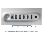 Samsung G80SD, pantalla para PC de 81,3 cm (32 pulgadas) con resolución 3840 x 2160 Pixeles 4K Ultra HD OLED en color Plata. SKU: LS32DG800SUXEN