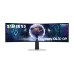 Monitor dual QHD OLED Samsung G93SD de 49 pulgadas, resolución 5120 x 1440 píxeles, color plata, SKU LS49DG934SUXEN