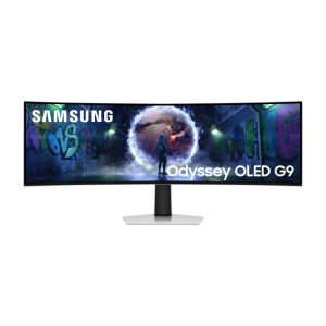 Monitor dual QHD OLED Samsung G93SD de 49 pulgadas, resolución 5120 x 1440 píxeles, color plata, SKU LS49DG934SUXEN