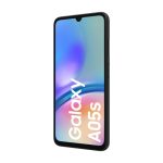 Samsung Galaxy A05s con 6.7 pulgadas, Dual SIM, Android 13, 4G, USB Tipo C, 4GB RAM, 64GB almacenamiento y batería de 5000 mAh en color negro. SKU: SM-A057GZKUEUB