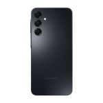 Samsung Galaxy A16 de color negro, pantalla de 6.7 pulgadas, 4GB de RAM, 128GB de almacenamiento, batería de 5000 mAh, dual SIM y USB Tipo C. SKU: SM-A165FZKBEEB