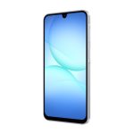 Samsung Galaxy A17 en color gris con pantalla de 6.7 pulgadas, 4 GB de RAM, 128 GB de almacenamiento y batería de 5000 mAh. SKU SM-A175FZABEUE