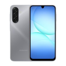 Samsung Galaxy A17, pantalla de 17 cm (6.7 pulgadas), ranura híbrida Dual SIM, conectividad 4G, puerto USB Tipo C, 8 GB de RAM, 256 GB de almacenamiento, batería de 5000 mAh, en color gris. SKU: SM-A175FZAEEUE