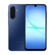 Samsung Galaxy A17 5G azul con pantalla de 6.7 pulgadas, 4 GB de RAM, 128 GB de almacenamiento, cámara dual, batería de 5000 mAh, USB Tipo C y Android 15. SKU: SM-A176BZBAEUE