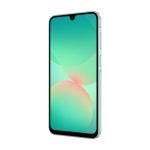 Samsung Galaxy A26, smartphone de 6.7 pulgadas, Android 15, SIM doble, 5G, USB Tipo C, 6 GB de RAM, 128 GB de almacenamiento, batería de 5000 mAh, color menta. SKU: SM-A266BLGBEUB