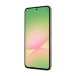 Imagen del Samsung Galaxy A56 5G Enterprise Edition en color grafito con pantalla de 6.7 pulgadas, doble SIM, 8 GB de RAM, 256 GB de almacenamiento y batería de 5000 mAh, SKU SM-A566BZKCEEE