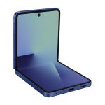 Smartphone Samsung SM-F766BDBGEUB 5G con pantalla de 6.8 pulgadas, 12 GB de RAM, 256 GB de almacenamiento y batería de 4300 mAh en color azul.