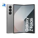 Samsung Galaxy Z Fold6, pantalla de 19,3 cm (7.6 pulgadas), SIM doble, Android 14, 5G, USB Tipo C, 12 GB RAM, 256 GB almacenamiento, batería de 4400 mAh, color Plata. SKU: SM-F956BZSBEUE