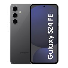 Imagen del Samsung Galaxy S24 FE con pantalla de 6.7 pulgadas, color grafito, SIM doble, Android 14, 5G, USB Tipo C, 8 GB de RAM y 256 GB de almacenamiento - SKU SM-S721BZKGEUB