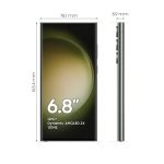 Samsung Galaxy S23 Ultra SM-S918B, pantalla de 6.8 pulgadas, color verde, 256 GB de almacenamiento y 8 GB de RAM, batería de 5000 mAh, SKU SM-S918BZGDEUE