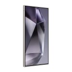 Samsung Galaxy S24 Ultra smartphone con pantalla de 6.8 pulgadas, doble SIM, conectividad 5G, puerto USB Tipo C, 12GB de RAM, 512GB de almacenamiento y batería de 5000 mAh en color titanio y violeta. SKU SM-S928BZVHEUB