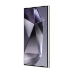 Samsung Galaxy S24 Ultra smartphone con pantalla de 6.8 pulgadas, doble SIM, conectividad 5G, puerto USB Tipo C, 12GB de RAM, 512GB de almacenamiento y batería de 5000 mAh en color titanio y violeta. SKU SM-S928BZVHEUB