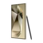 Samsung Galaxy S24 Ultra en titanio y amarillo, pantalla de 6.8 pulgadas, doble SIM, 5G, USB Tipo C, 12GB de RAM, 512GB de almacenamiento y batería de 5000 mAh, SKU SM-S928BZYHEUB