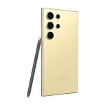 Samsung Galaxy S24 Ultra en titanio y amarillo, pantalla de 6.8 pulgadas, doble SIM, 5G, USB Tipo C, 12GB de RAM, 512GB de almacenamiento y batería de 5000 mAh, SKU SM-S928BZYHEUB