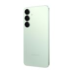 Samsung Galaxy S25+ con pantalla de 17 cm, SIM doble, 5G, USB Tipo C, 12 GB de RAM, 256 GB de almacenamiento, batería de 4900 mAh y color menta. SKU: SM-S936BLGDEUB