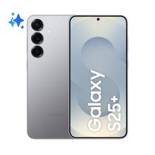 Imagen del Samsung Galaxy S25+ Gris con pantalla de 17 cm (6.7 pulgadas), SIM doble, Android 15, 5G, USB Tipo C, 12 GB de RAM, 256 GB de almacenamiento y batería de 4900 mAh. SKU: SM-S936BZSDEUB