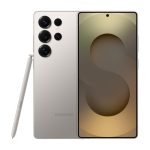 Samsung Galaxy S25 Ultra con pantalla de 6.9 pulgadas, SIM doble, Android 15, 5G, USB Tipo C, 12 GB RAM, 256 GB almacenamiento, 5000 mAh batería, color gris titanio. SKU: SM-S938BZTDEUB