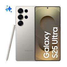 Teléfono móvil Samsung Galaxy S25 Ultra con pantalla de 6.9 pulgadas, doble SIM, Android 15, 5G, 12 GB de RAM y 512 GB de almacenamiento, color gris titanio. SKU: SM-S938BZTGEUB