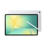 Samsung Galaxy Tab S10 FE+ con procesador Exynos, 128 GB de almacenamiento, pantalla de 13.1 pulgadas, 8 GB de RAM, Wi-Fi 6, en color plata. SKU: SM-X620NZSREUE