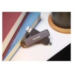 SanDisk unidad flash USB con capacidad de 1 TB, conectividad USB Type-C y USB Type-A 3.2 Gen 2 en color negro, SKU SDDDE1-1T00-G46