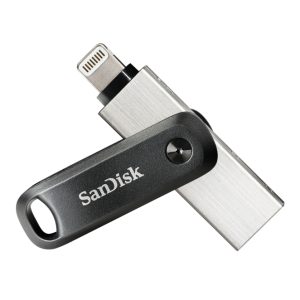 SanDisk unidad flash USB de 128 GB con interfaz 3.2 Gen 1 en colores gris y plata, modelo SDIX60N-128G-GN6NE