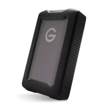 SanDisk G-DRIVE ArmorATD disco duro externo con 6 TB de capacidad, tamaño 2.5 pulgadas, USB Tipo C 3.2 Gen 1, en colores negro y gris. SKU SDPHE1G-006T-GBAND