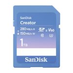 Tarjeta de memoria SanDisk Creator 1 TB SDXC UHS-II Clase 10, modelo SDSDXEP-1T00-GNCIS