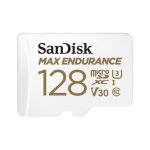 Tarjeta SanDisk Max Endurance MicroSDXC 128 GB UHS-I Clase 10 SDSQQVR-128G-GN6IA, ideal para videovigilancia y grabación continua.