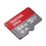 Tarjeta de memoria SanDisk Ultra 64 GB MicroSDXC UHS-I Clase 10, SKU SDSQUAB-064G-GN6FA, ideal para almacenamiento rápido y confiable.