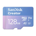 Tarjeta MicroSDXC SanDisk Creator de 128 GB, UHS-I Clase 10, SKU: SDSQXAA-128G-GN6MS