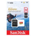 Tarjeta de memoria SanDisk Extreme 32 GB MicroSDHC UHS-I Clase 10 con SKU SDSQXAF-032G-GN6AA para alto rendimiento y velocidad.