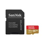 Tarjeta de memoria SanDisk Extreme 32 GB MicroSDHC UHS-I Clase 10 con SKU SDSQXAF-032G-GN6AA para alto rendimiento y velocidad.
