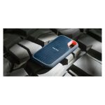 SanDisk Extreme Portable 4 TB, conexión USB Tipo C, tecnología 3.2 Gen 2, color azul. SKU SDSSDE61-4T00-G25.