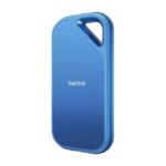 SanDisk Creator Pro 4 TB con conexión USB Tipo C y USB 3.2 Gen 2x2 en color azul, SKU SDSSDE81C-4T00-G25