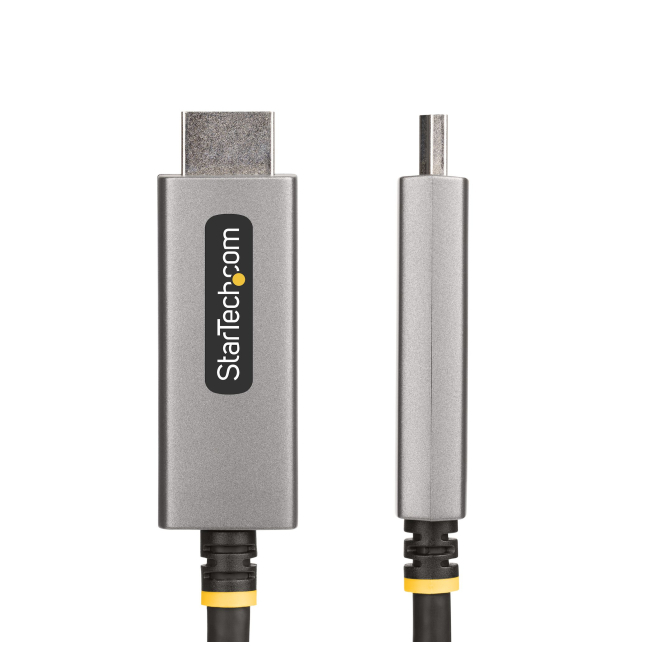 StarTech.com Cable Adaptador de 2m DisplayPort a HDMI - 8K 60Hz - 4K 144Hz - HDR10 - Conversor de Vídeo Activo DP 1.4 a HDMI 2.1 - Convertidor DisplayPort a HDMI 2 StarTech.com Cable Adaptador de 2m DisplayPort a HDMI conectado